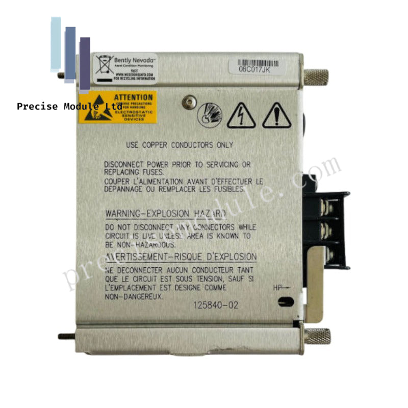 Bently Nevada 3500/15-01-01-00 125840-02 Power Supply Module