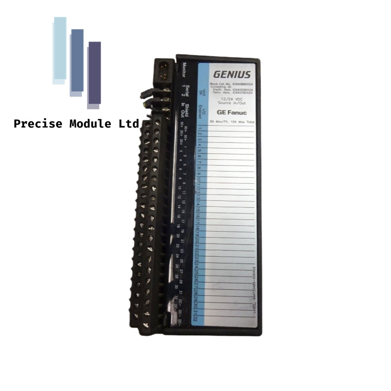 GE IC660BBD024 12/24 VDC 32-Circuit Source I/O Block
