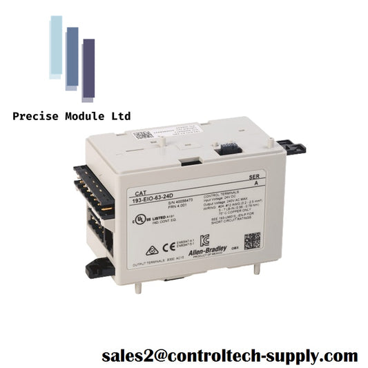 Allen-Bradley 193-EIO-63-24D Overload Relays (193/592 IEC/NEMA), Electronic In/Out Control Module, 6 In / 3 Out, 24V DC Preferential Price