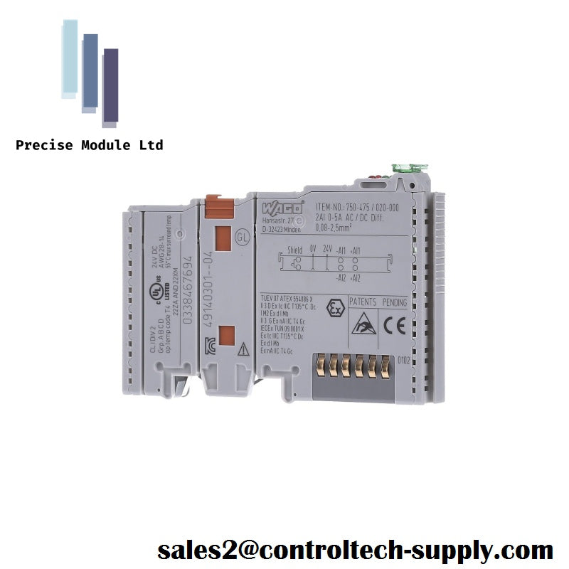 WAGO 750-475/020-000 Analog Input Module New In Stock