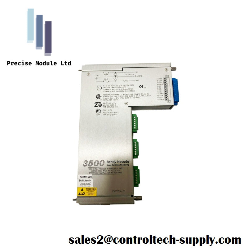 Bently Nevada 136703-01 Discrete Internal Barrier I/O Module New Arrival