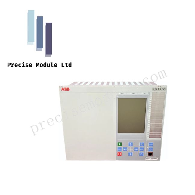 ABB RET670 1MRK000008-NBr02 HMI Display Panel Relion 670