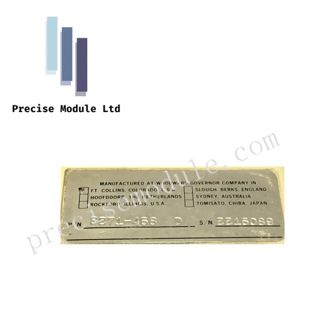 Woodward 8271-468 EPG Electrically Powered Governor Speed Control
